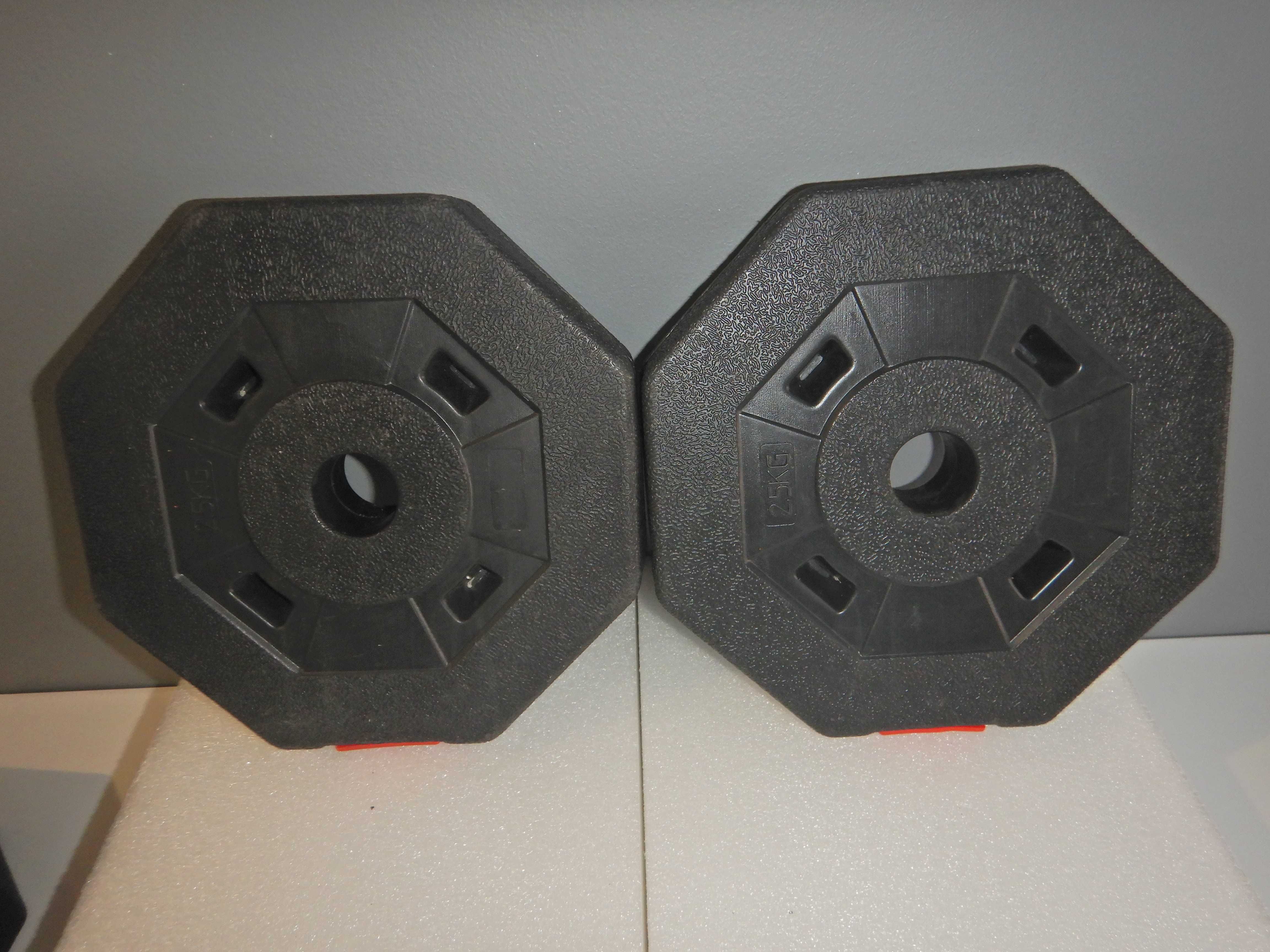 Nowe obciążenie na siłownię sztangi hantli krążki bitumiczne  2x2,5kg