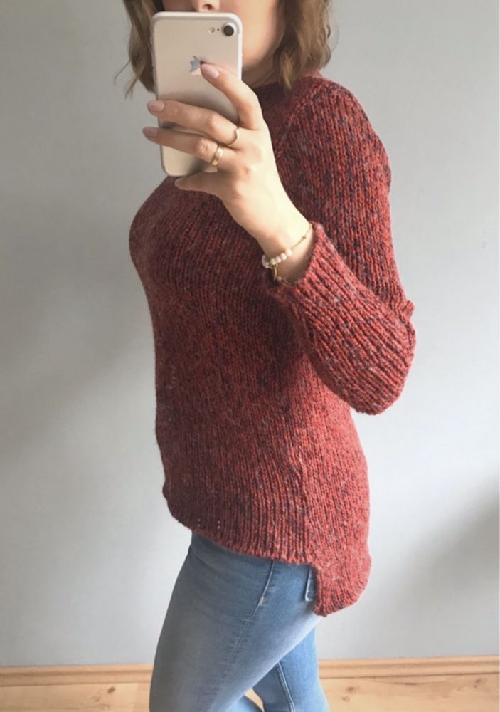 Asymetryczny sweter damski M