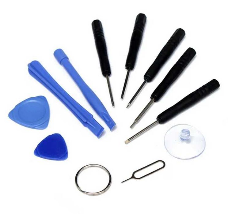 Набор инструментов, отверток для ремонта телефонов 12шт клей Б 7000