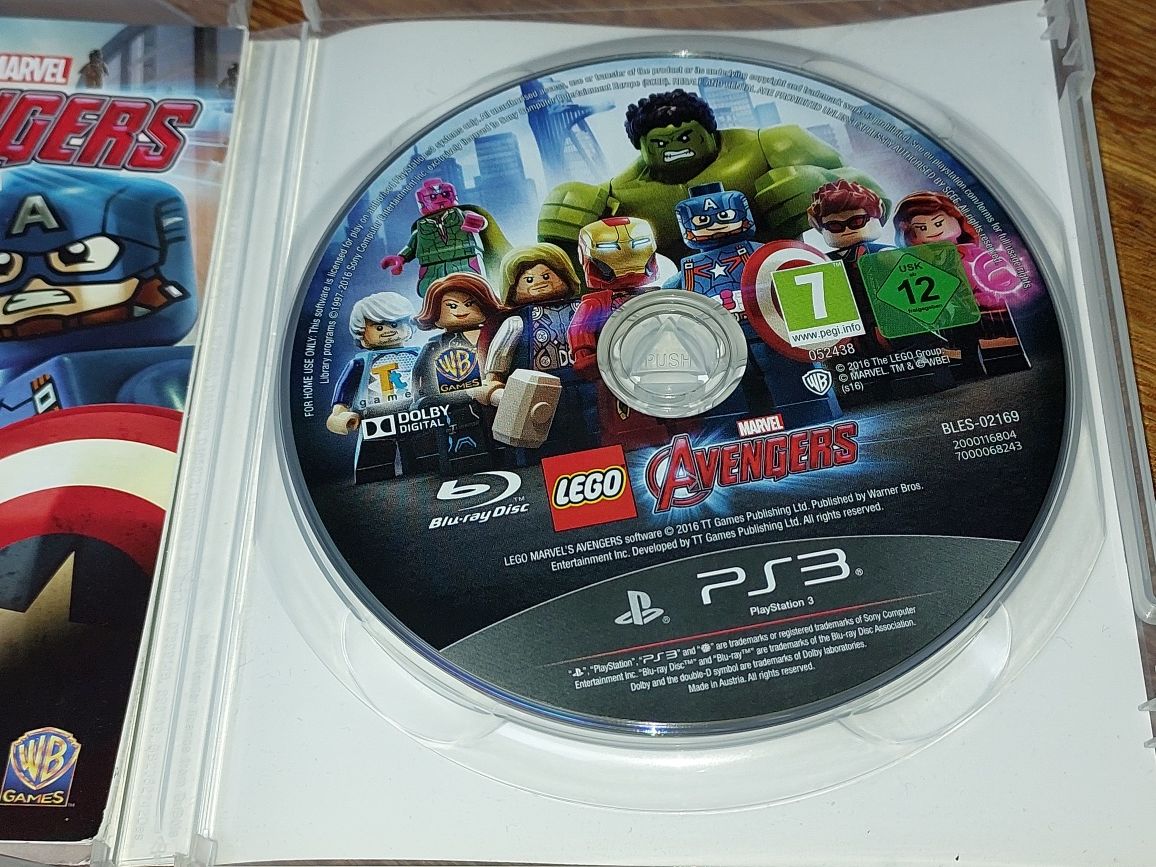 PlayStation Sony konsola PS3 Gra dla DZIECI LEGO MARVEL AVENGERS PEGI7