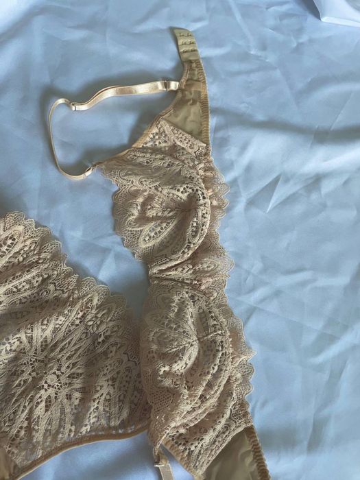 Комплект білизна ліф трусики сітка мереживо