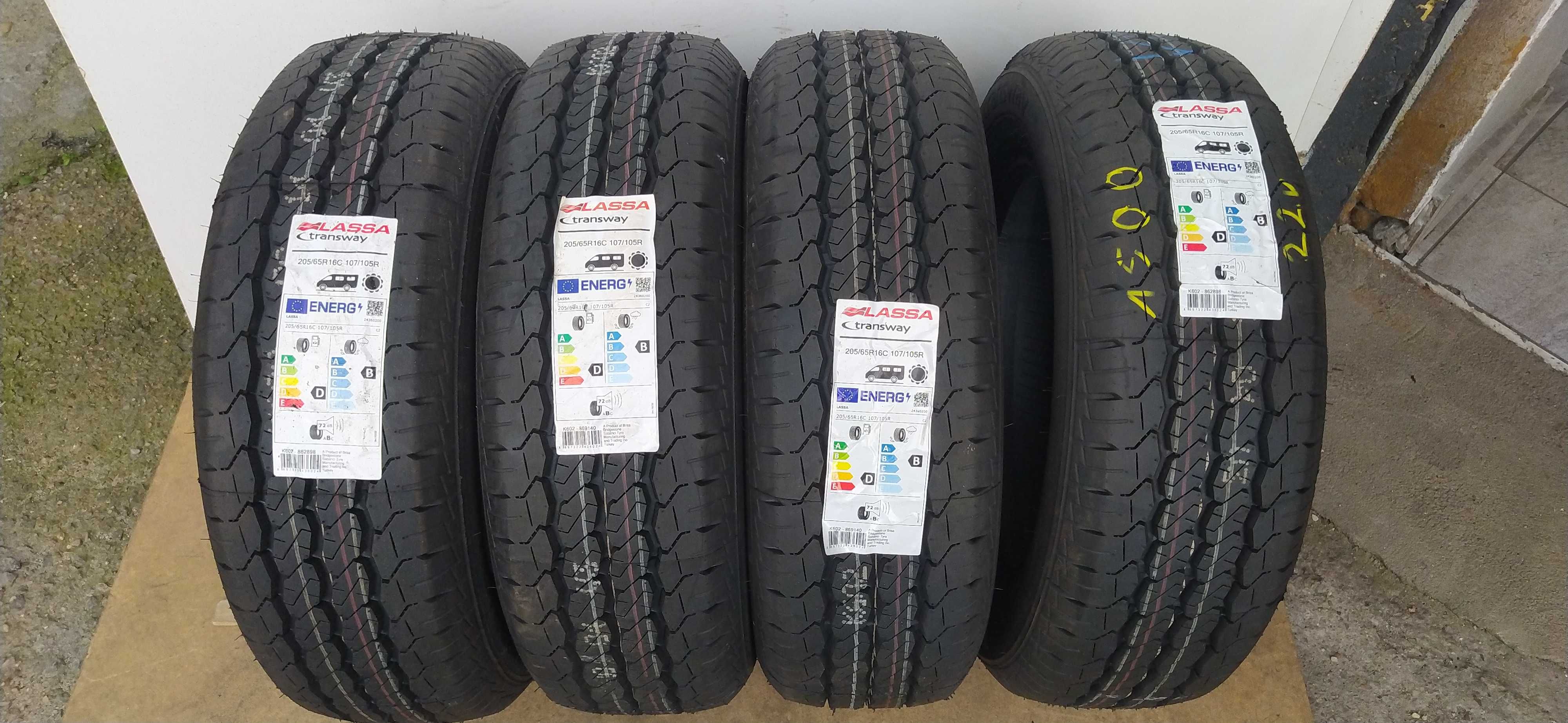 4x 205/65 R16C 107/105R Lassa Transway 2022r 10mm