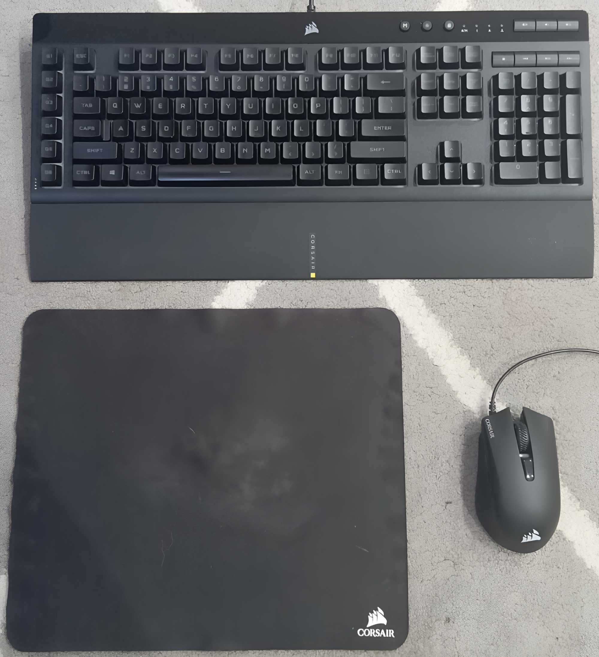Klawiatura K55 RGB PRO + mysz Harpoon RGB PRO + podkładka MM100