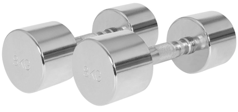 Hantle chromowane 1x8 kg