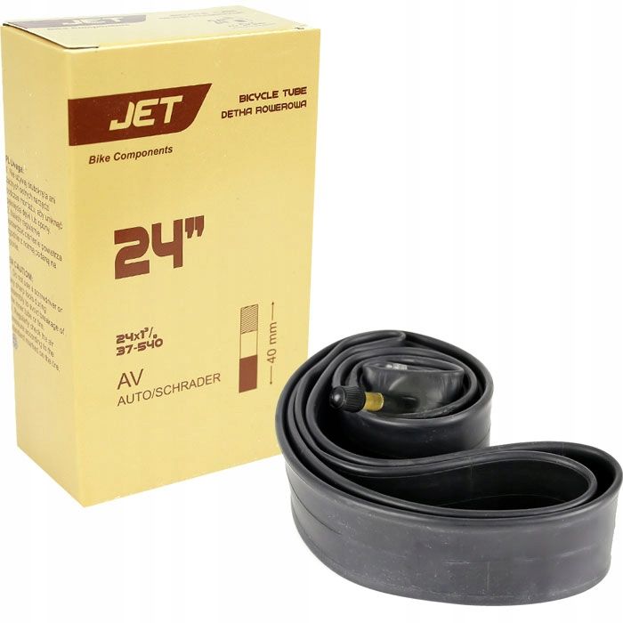 JET dętka rowerowa 24 x1 3/8 AV 48mm do wózka inwalidzkiego 37-540
