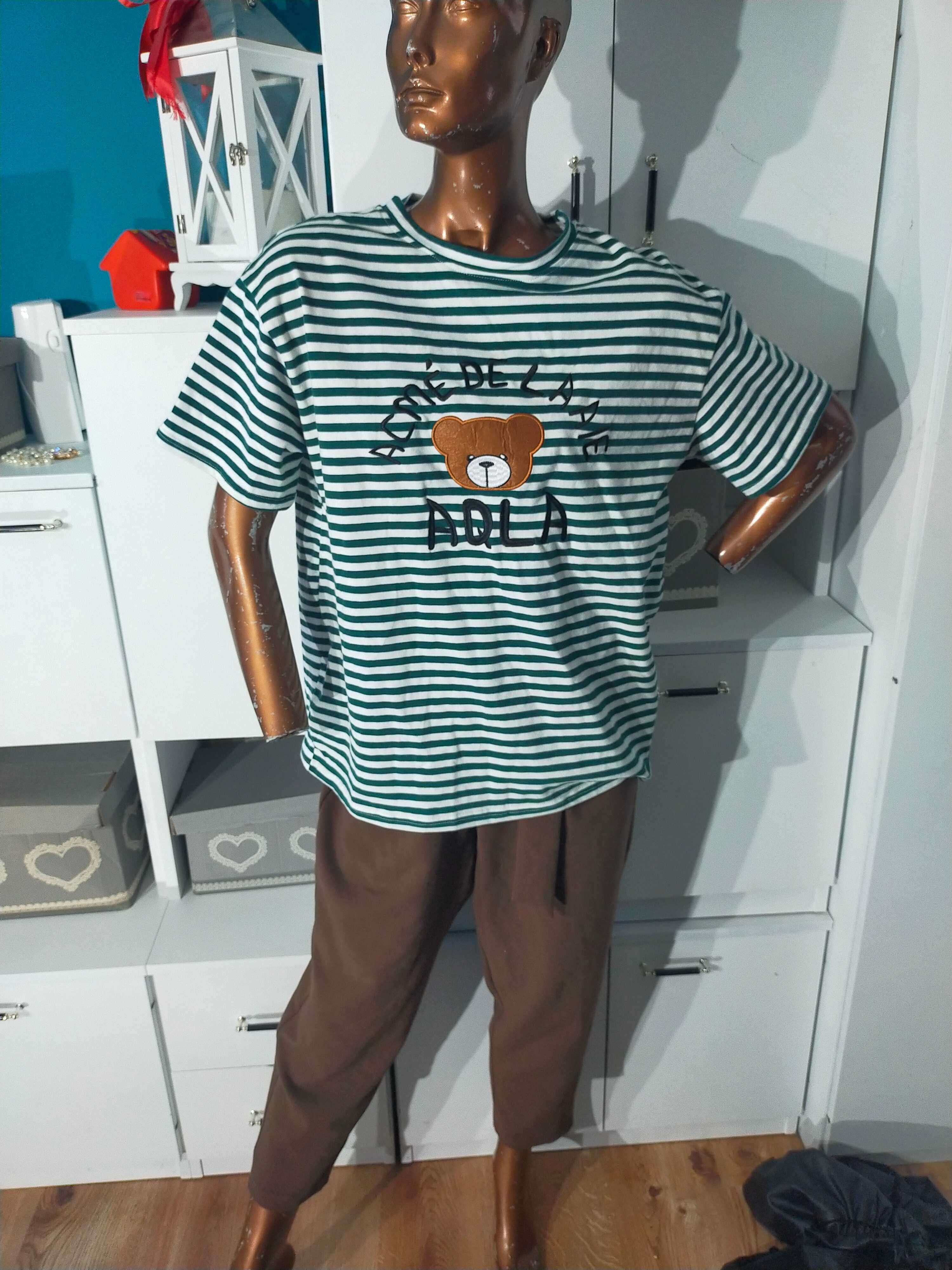 Koszulka tshirt z misiem w paski