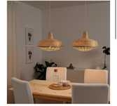 Lampy bambusowe Ikea (ręcznie wykoanne)