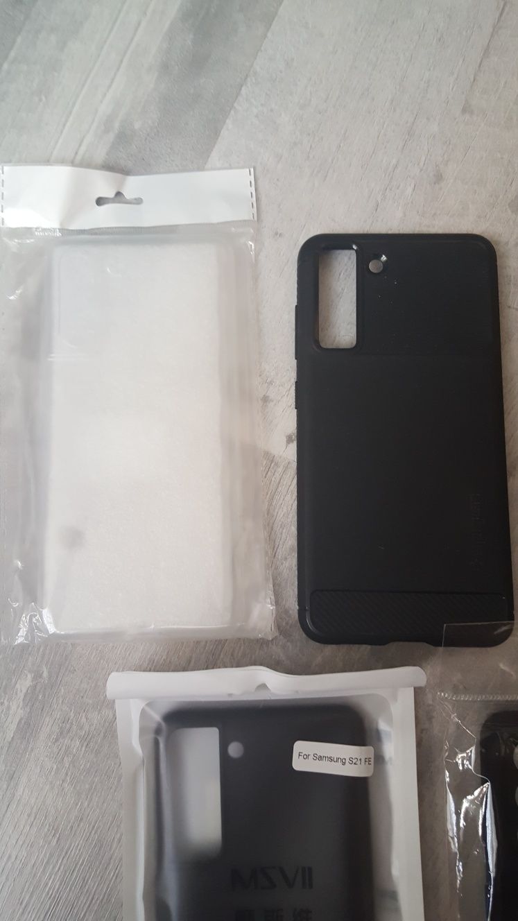 Zestaw 5 szt obudowa etui spigen plecki do samsung Galaxy s21 FE polec