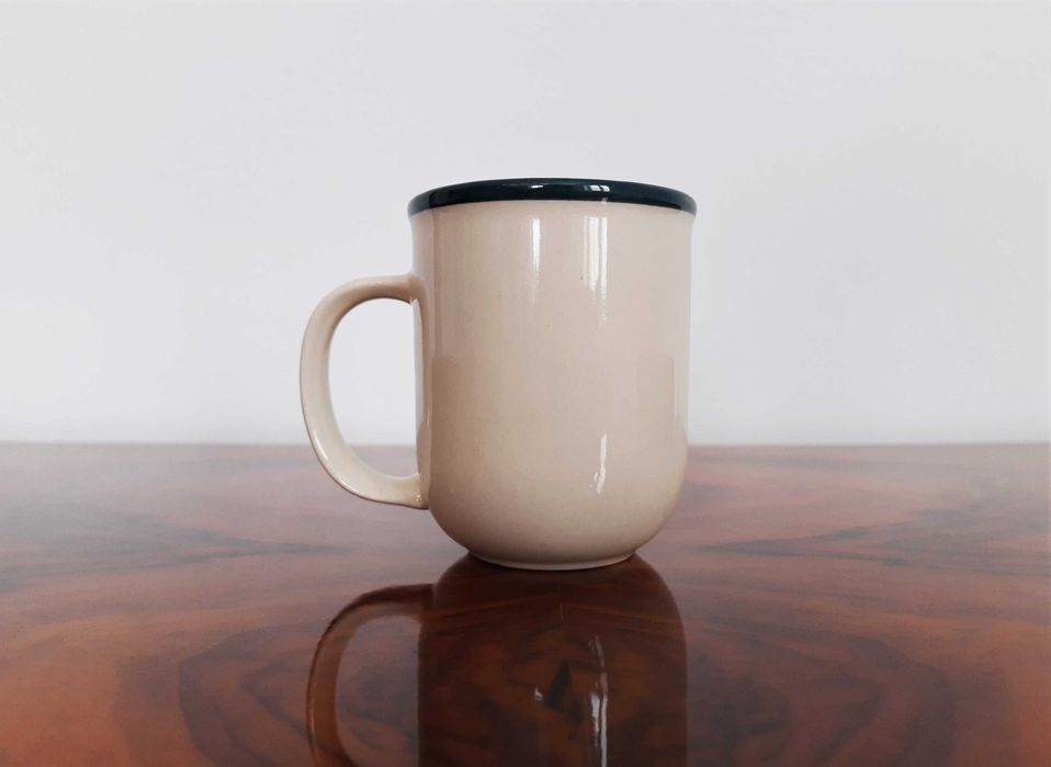 Rayware Kubek Beżowy Zielony Vintage