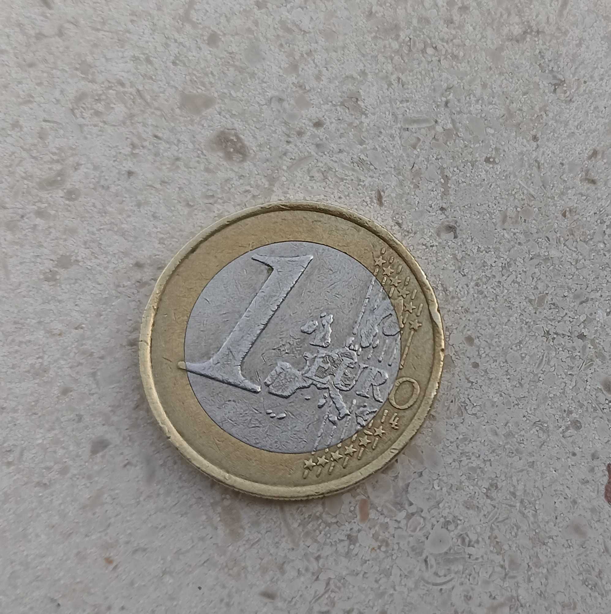 Moeda 1 euro França 1999 com defeito