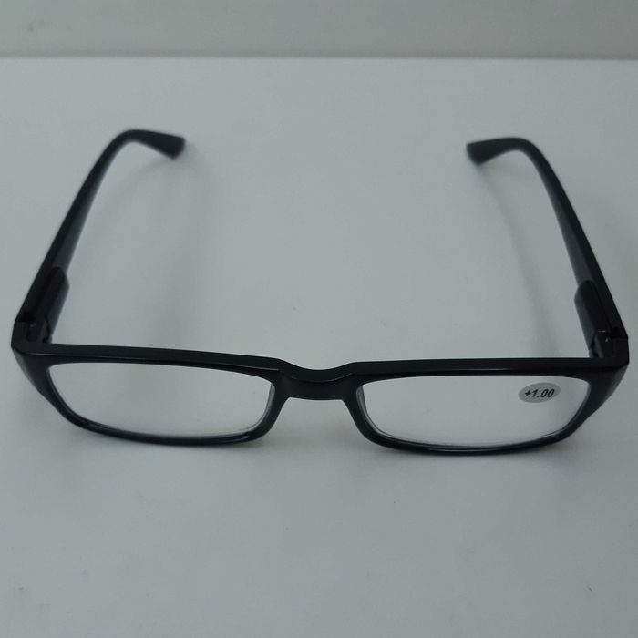Óculos de Leitura Novos Pretos Graduados +1.00