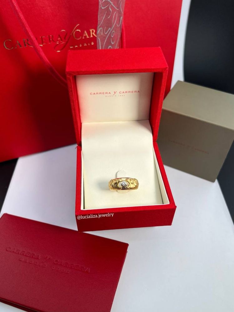Каблучка Carrera Y Carrera Оригінал Жовте золото