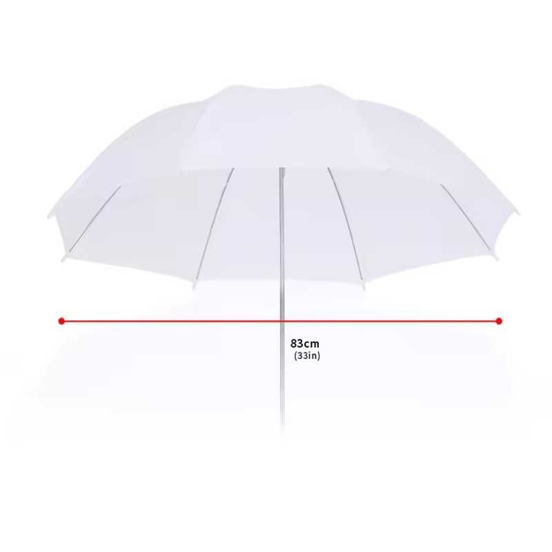 Sombrinha 82cm estúdio flash luz continua difusor branco fotografia