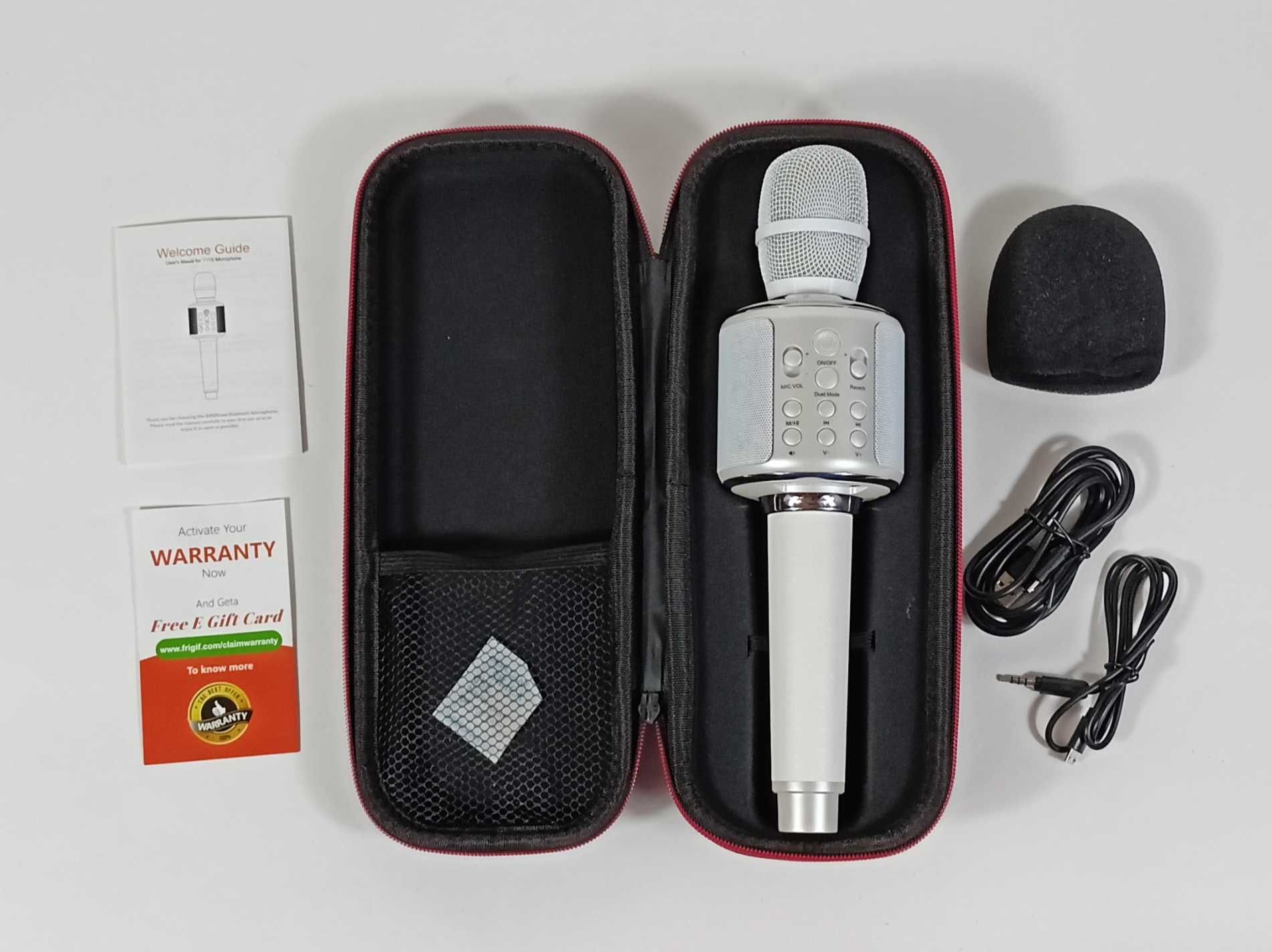 GOODaaa przenośny mikrofon karaoke Bluetooth 4w1