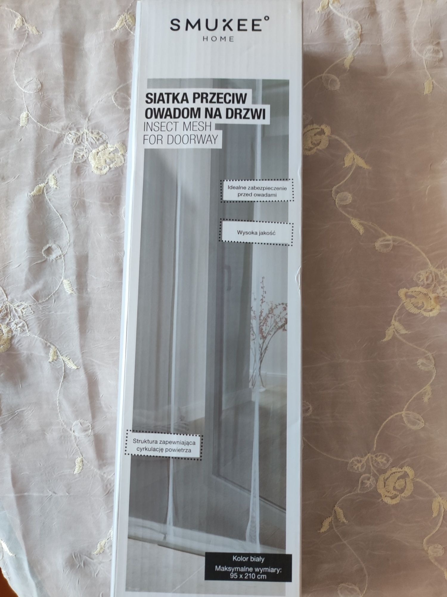 Siatka biała na drzwi