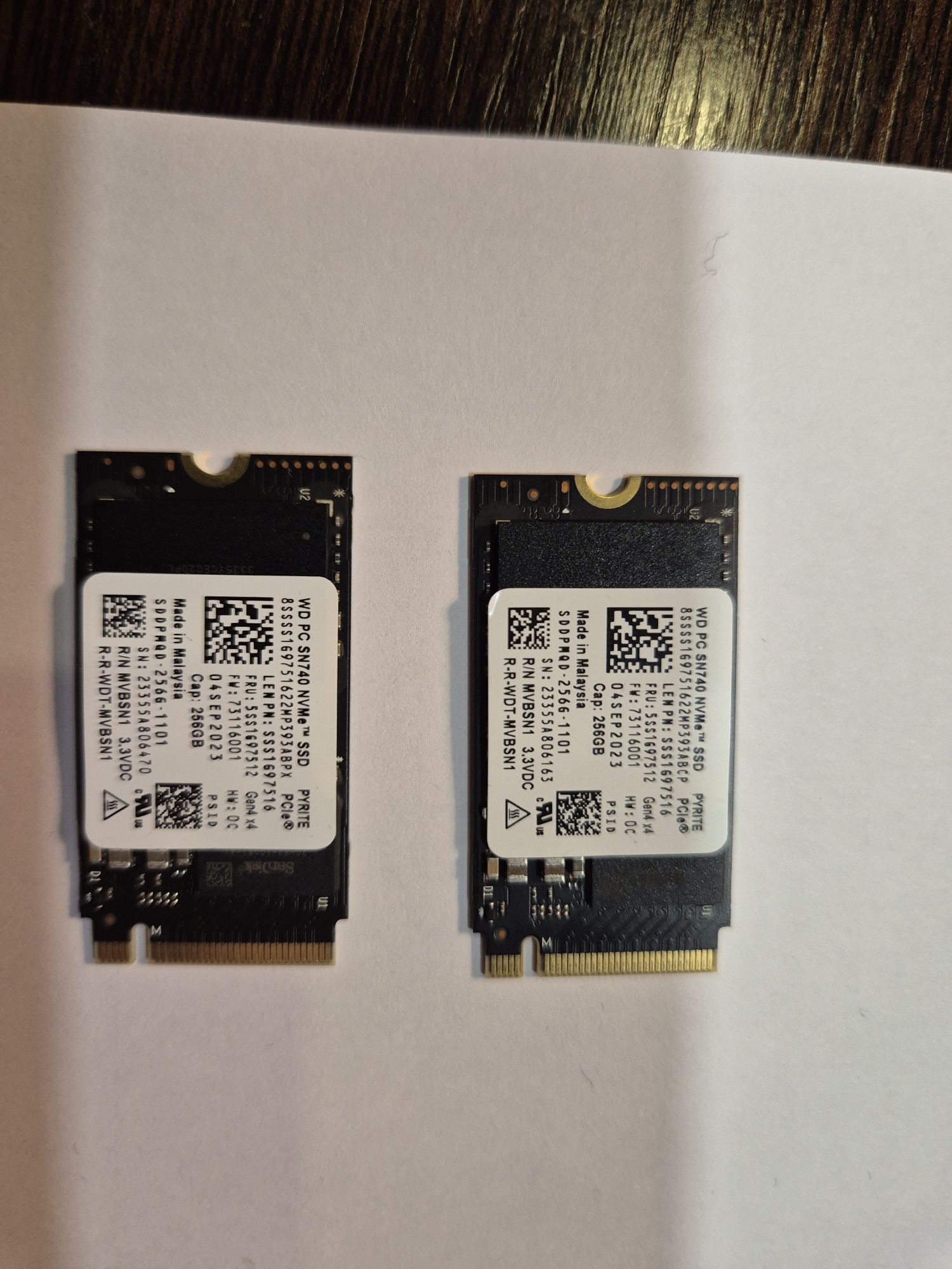 Discos SSD WD 256GB M.2  NVMe PCI-e Bulk Novos