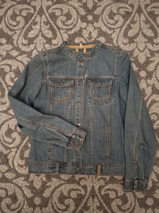 Kurtka jeansowa rozm 146 piękna jasnoniebieska