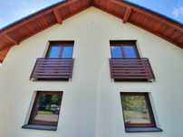 Balkon francuski balustrada aluminiowa portfenetr CLASSIC montaż