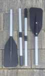 Aluminiowe wiosła 2 sztuki do pontonu/belly boat 144 cm - Nowe