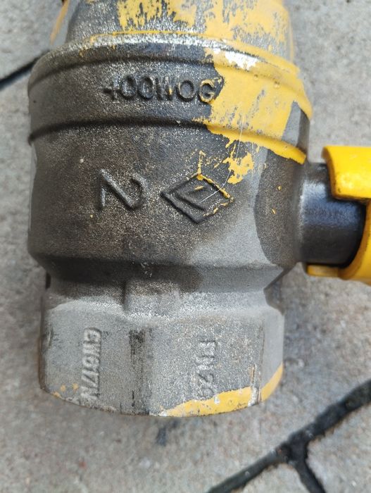 Кран кульовий DN 50 PN 20, кран шаровий латунний, труба з фланцем.