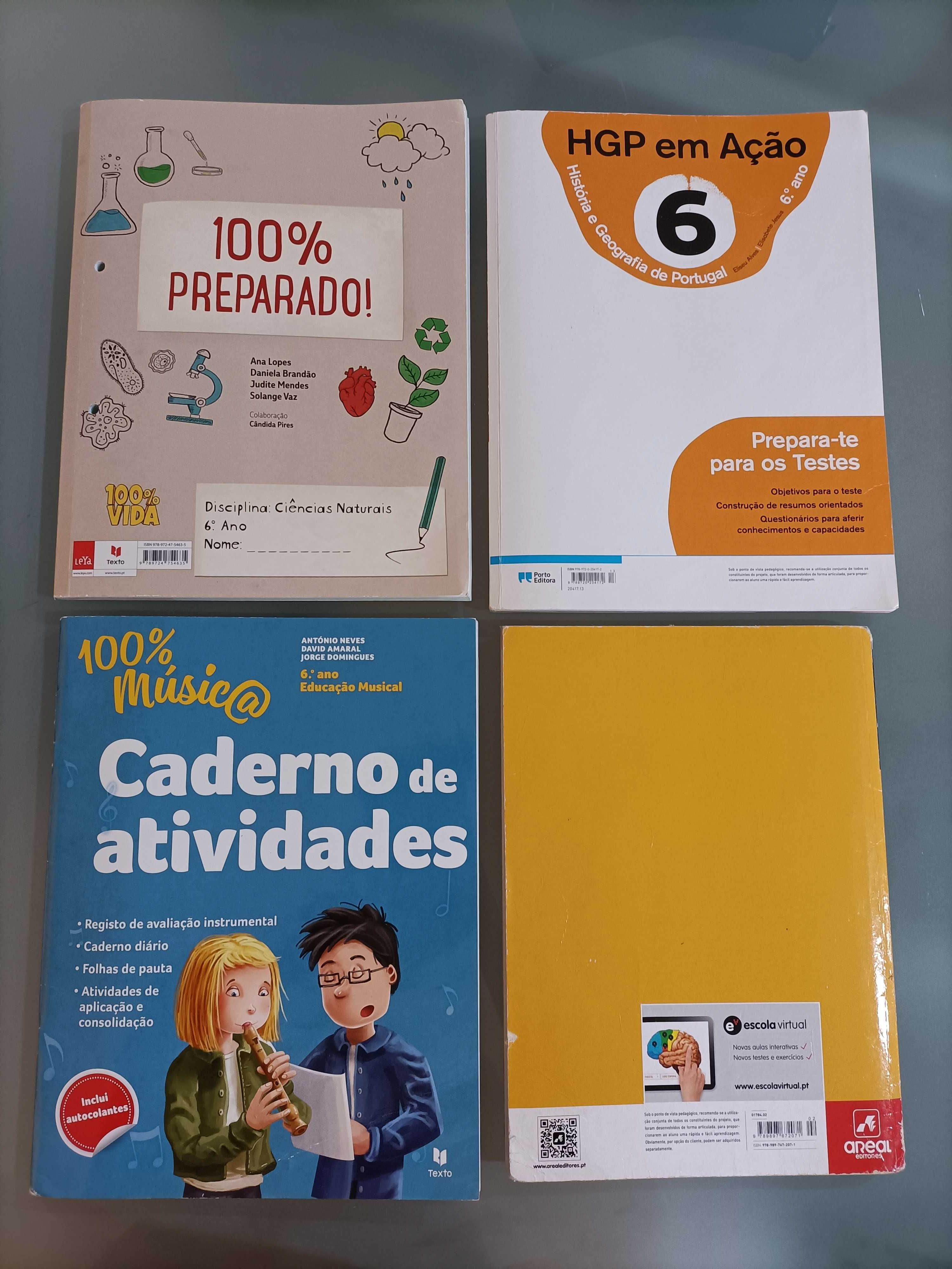 Cadernos de atividades 6 ano