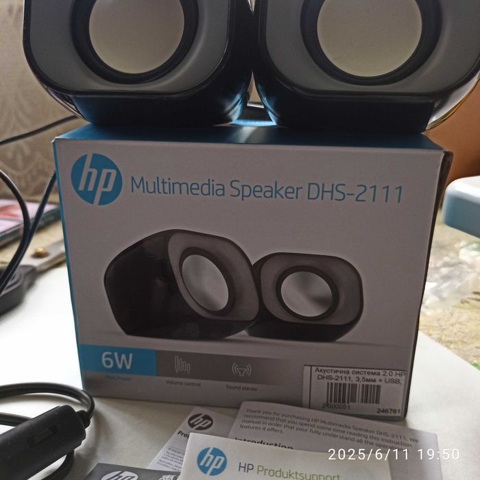 Акустична система HP DHS-2111, 6W,Для ноутбука, нова.