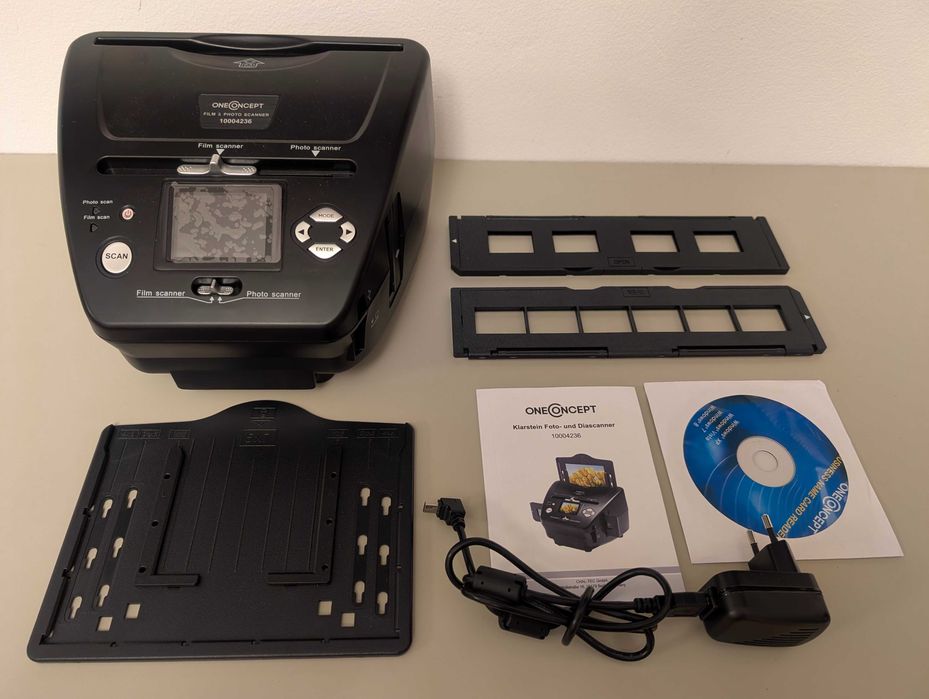 Skaner klisz, zdjęć, slajdów + komplet ONECONCEPT 979GY BD stan