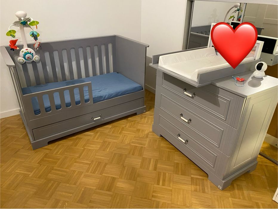 Lozeczko Komoda Przewijak Bellamy Ines Grey