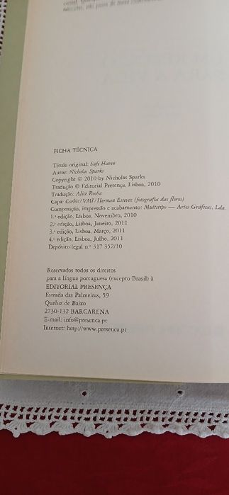 Um refúgio para a vida de Nicholas Sparks