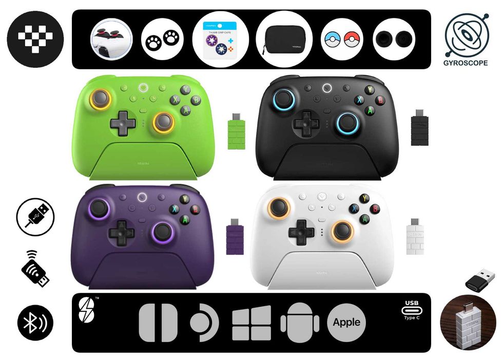 8BitDo Ultimate 2 (2.4GHz) + Аксессуары для геймпада