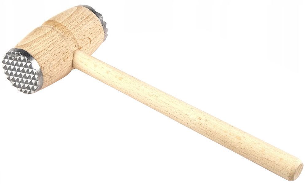 Drewniany Tłuczek Do Mięsa Młotek Dwustronny Do Ubijania Kotletów 28Cm