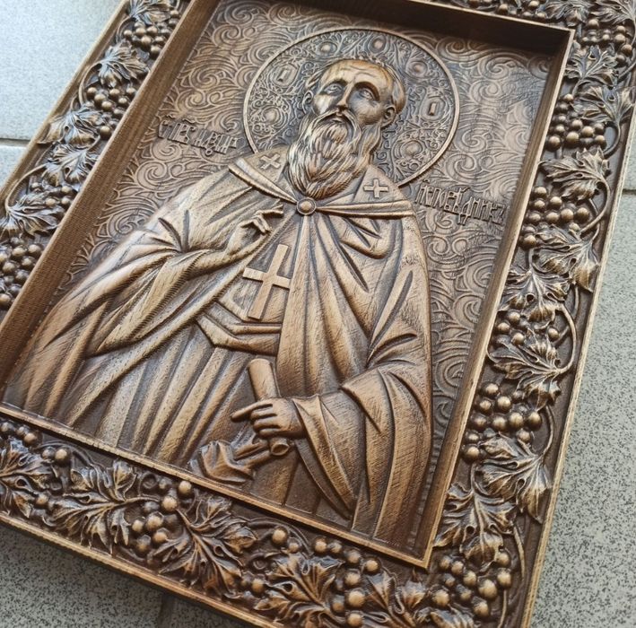 Икона резьба по дереву