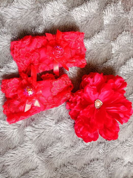 Набор аксессуаров для девочки Красный