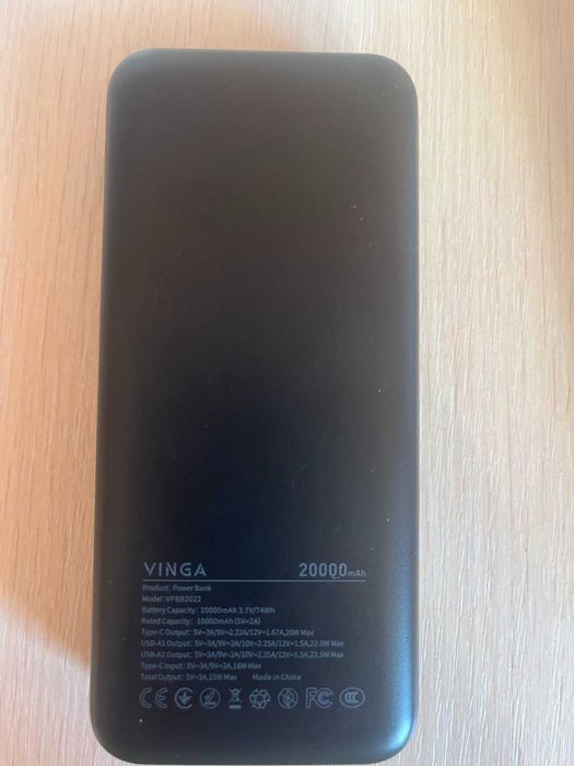 Новий PowerBank з гарантією VINGA 2000