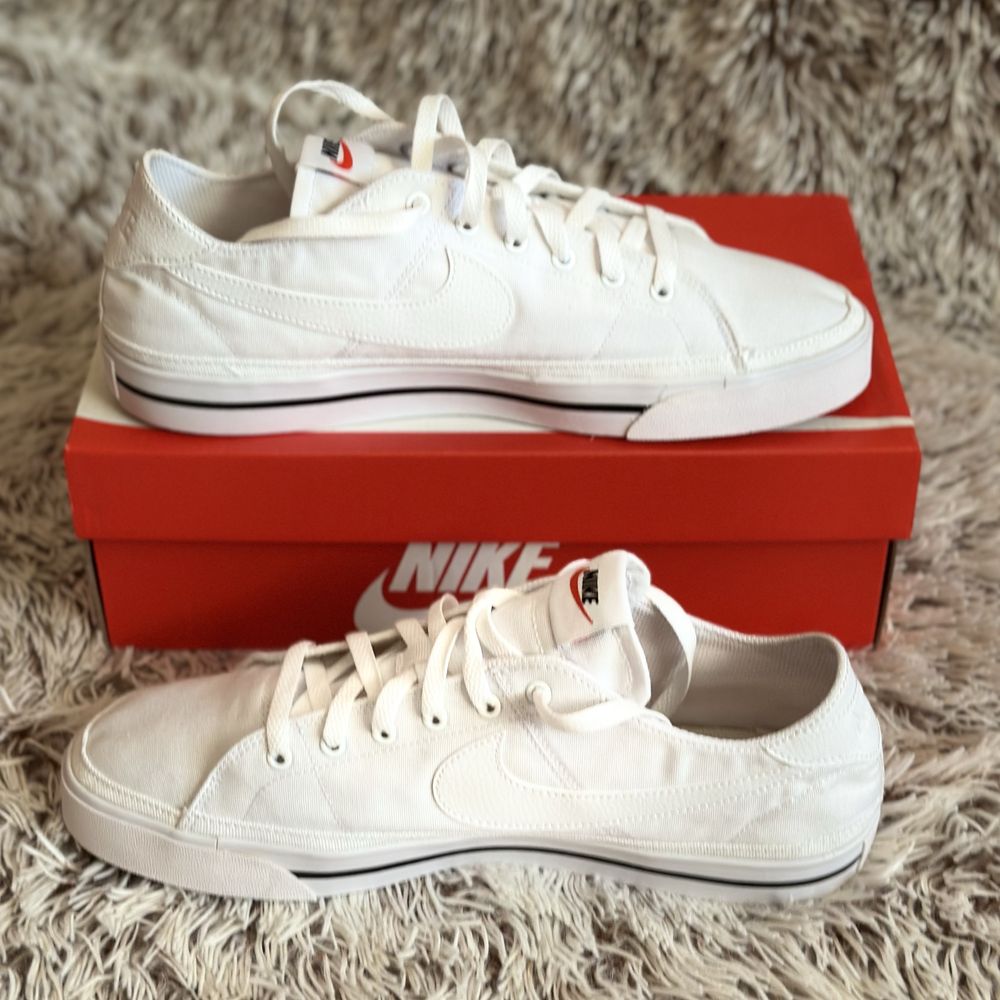 NIKE court legacy cnvs чоловічі кеди кросівки снікерси білі найк 45