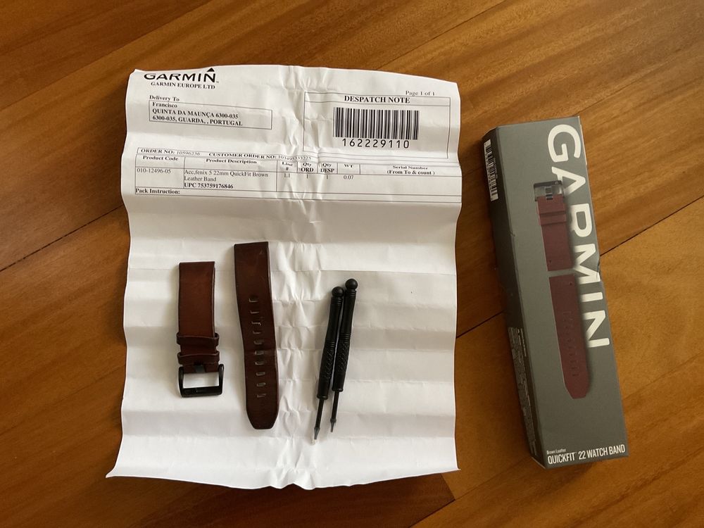 Garmin fenix 5 pulseira em pele original