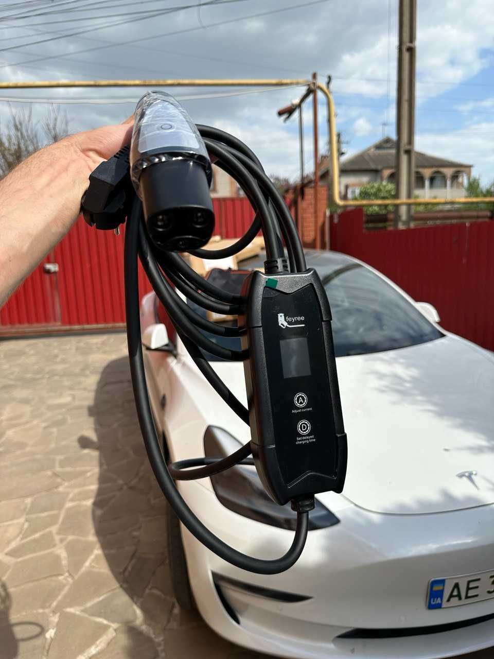 16 ампер 3.5КВ Зарядка для электромобиля теслы,Зарядний пристрій Tesla