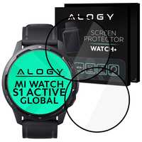 2X Elastyczne Szkło 3D Alogy Do Xiaomi Mi Watch S1 Active Global Black