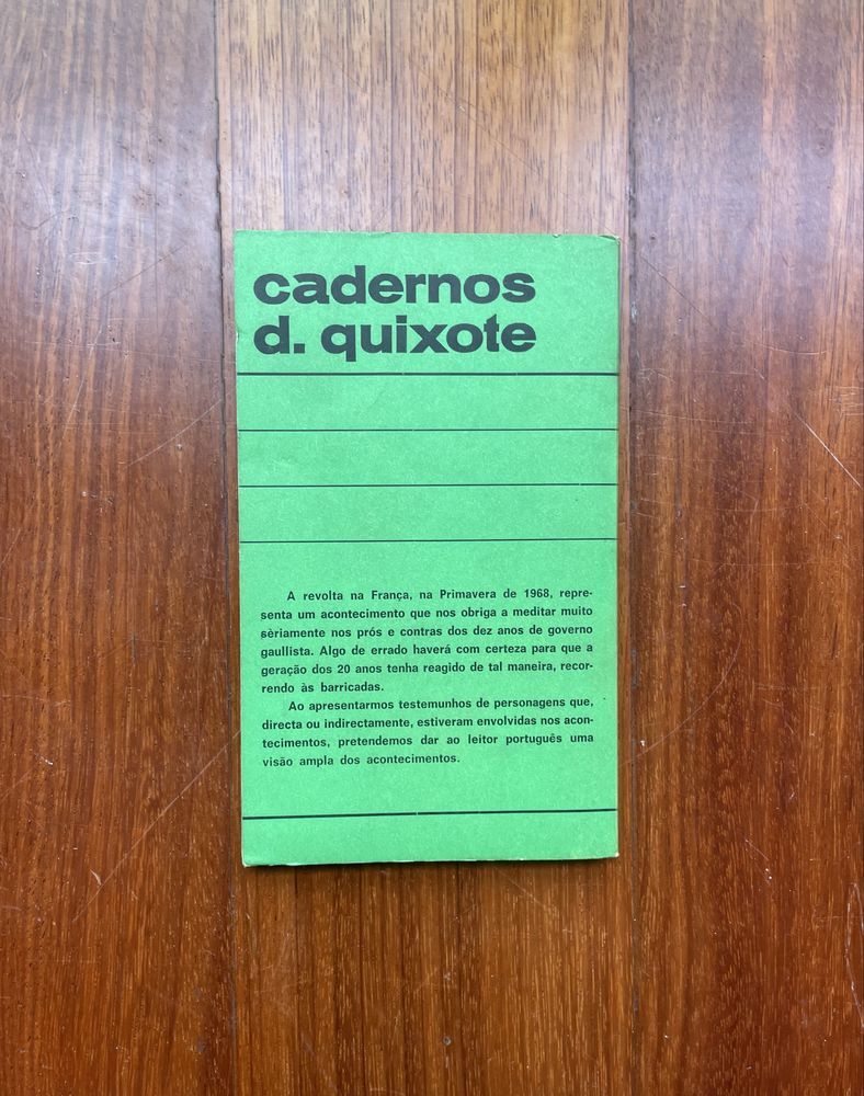 Sartre, Cohn-Bendit, Lefebvre - A Revolta de Maio em França (ed. 1968)