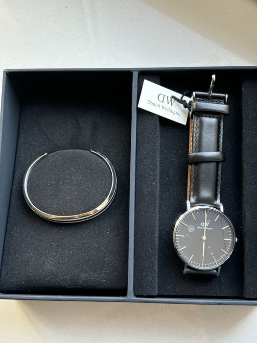 Zestaw zegatek i branzoleta Daniel Wellington