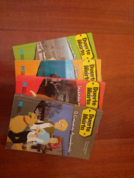 4 livros da coleção "Duarte e Marta"
