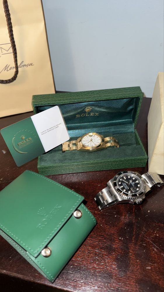 Rolex Oyster Perpetual Date - 18k - COMO NOVO