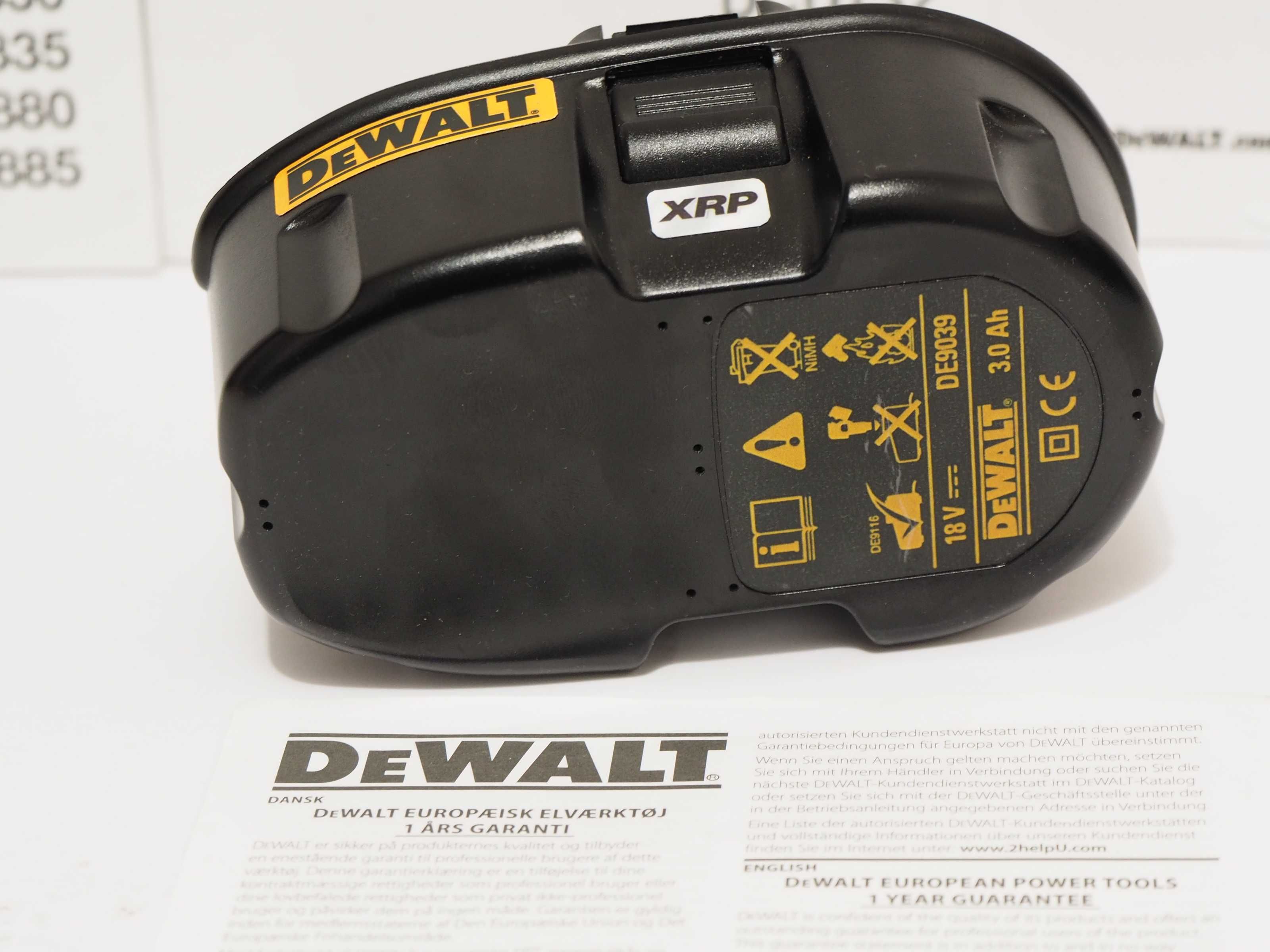 DEWALT 18v 3ah XRP akumulator bateria NI-MH Nowa