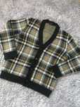 Gruby rozpinany sweter Vintage