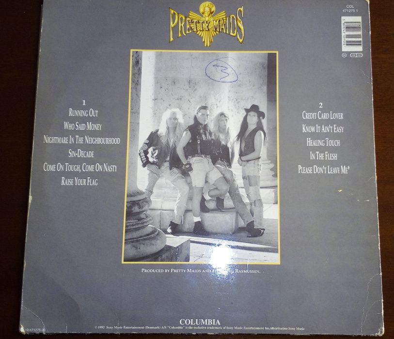 LP vinil Pretty Maids Sin-decade 1992 raro