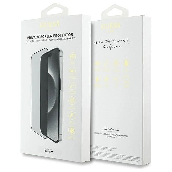 Szkło hartowane prywatyzujące Guess Screen Protector Privacy 2.5D Outl