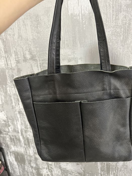 Шкіряний шопер великий