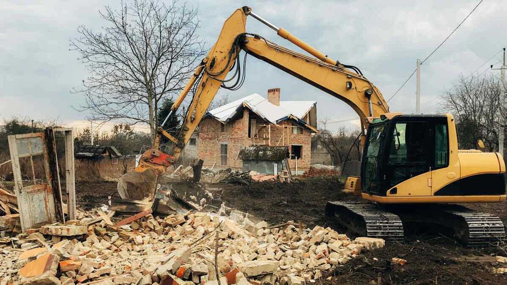 Демонтаж Будинків, Прибирання території, ділянок Демонтажні роботи