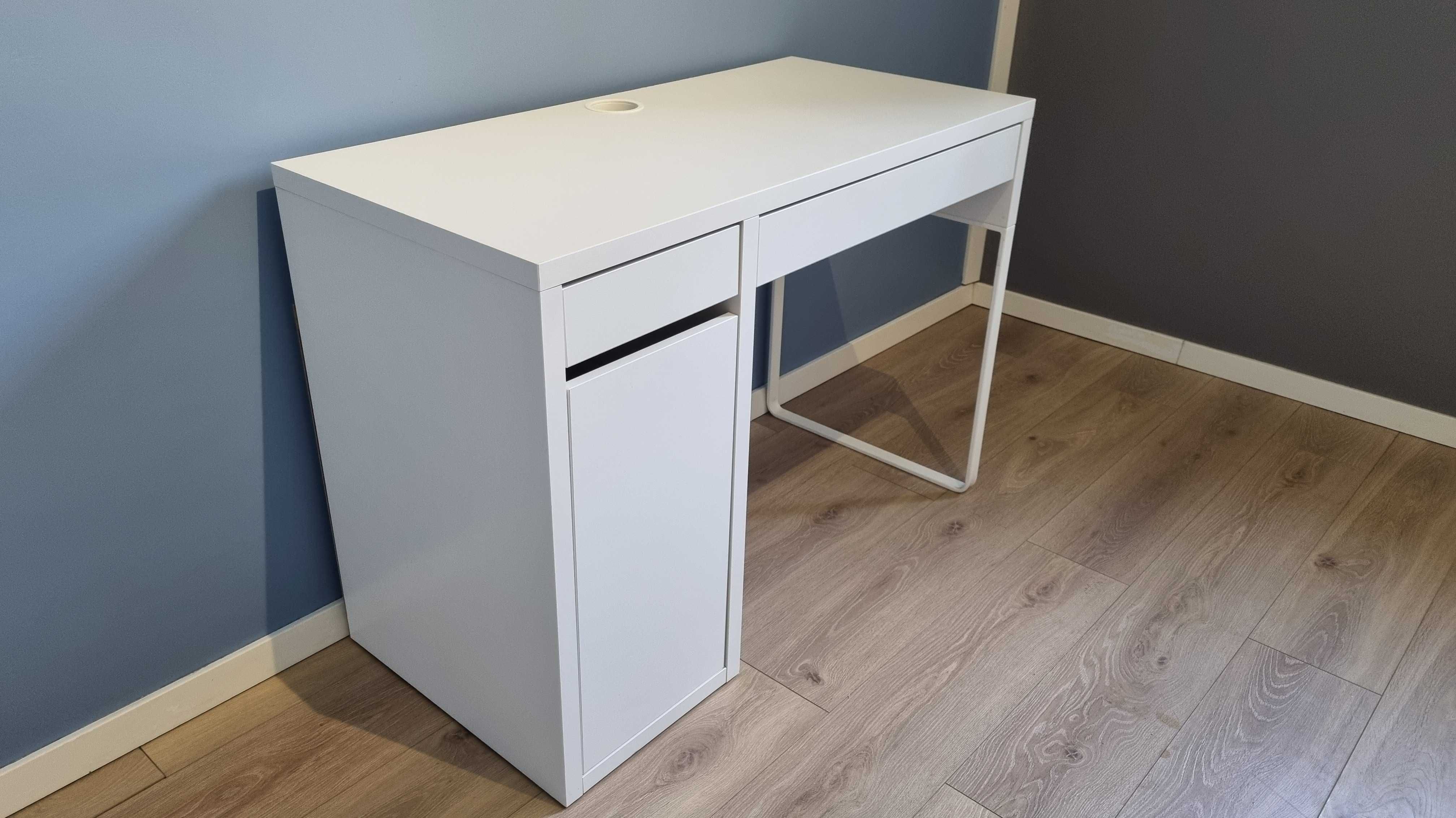 IKEA MICKE biurko 105x50 białe okazja super stan + plecki gratis