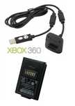 Kabel Play Charge + Bateria Akumulator pada XBOX 360 ** Video-Play